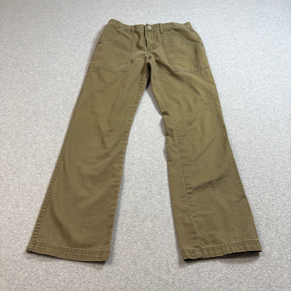 Vintage Tommy Hilfiger Jeans Womens 5 Green Chino Pants Flap Pocket Academia Y2K